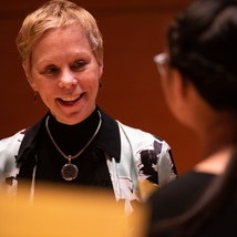 Johannah in a masterclass with the 2020 Viola Prize's featured composer, Augusta Read Thomas.