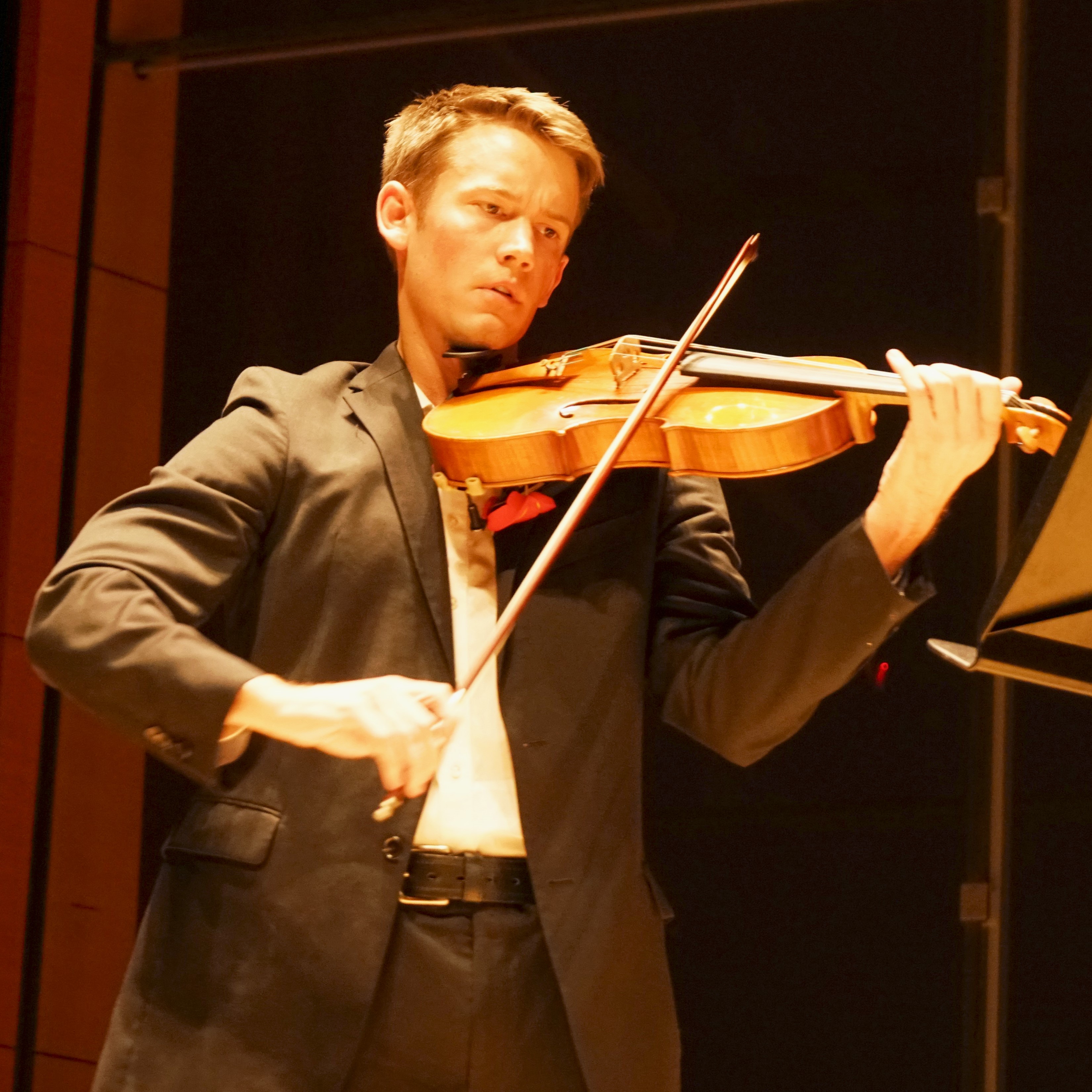 Ben performing in the masterclass.
